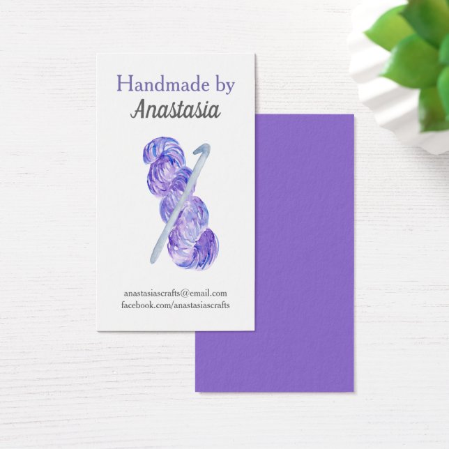 Purple Handmade Crochet Craft (Desk)