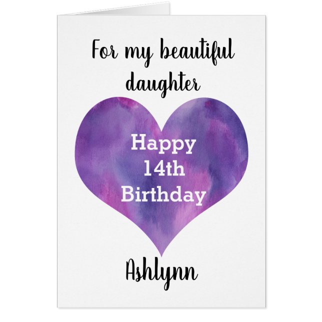 Purple, Happy 14th Daughter (Front)