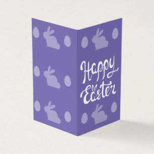 Purple Happy Easter Pack of 25 Mini Cards