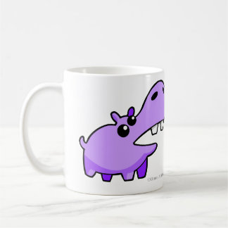 Purple Happy Hippo drinking mugs and cups