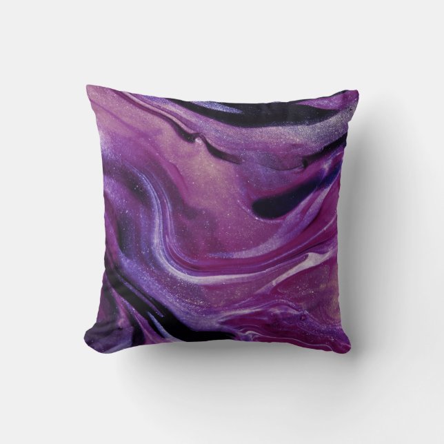 Purple Harmony Pillows: Elegance Redefined.  Cushion (Front)