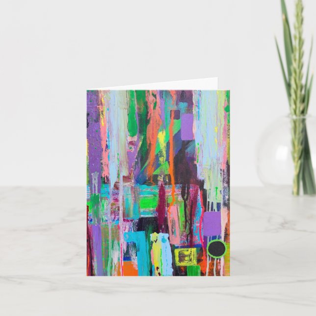 Purple Haze Blank Note Card (Front)