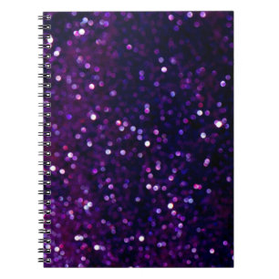 Purple Haze: Glitter Lights Background Notebook