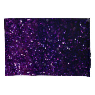 Purple Haze: Glitter Lights Background Pillowcase