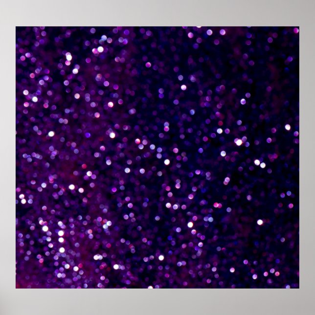 Purple Haze: Glitter Lights Background Poster (Front)