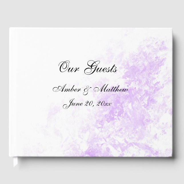 "Purple Haze" Guest Book (Front)