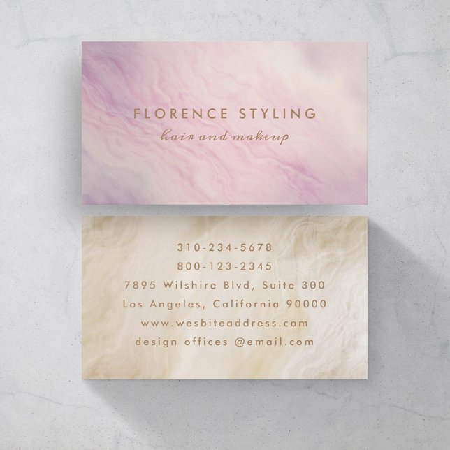 Purple Haze Hair Makeup Stylist Business Card (Creator Uploaded)