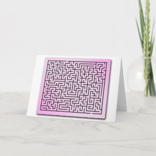 Purple  Haze Maze Holiday Card