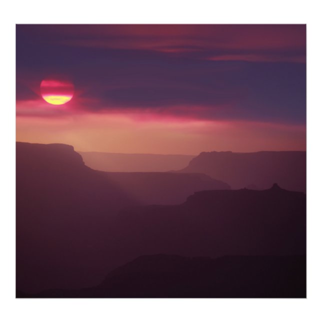 Purple Haze over the Grand Canyon Photo Print (Front)