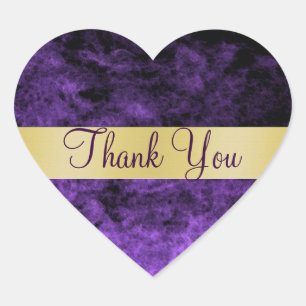 Purple Haze Thank You Heart Sticker