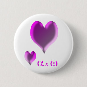 Purple Heart 6 Cm Round Badge