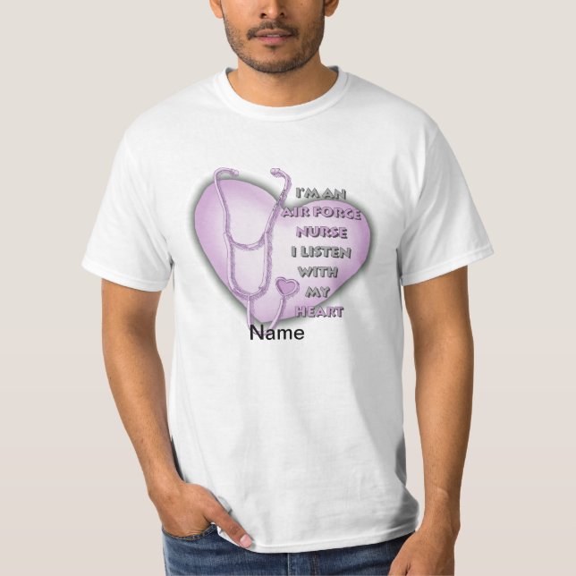 Purple Heart Air Force Nurse T-Shirt (Front)