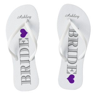 Purple Heart Bride's Thongs