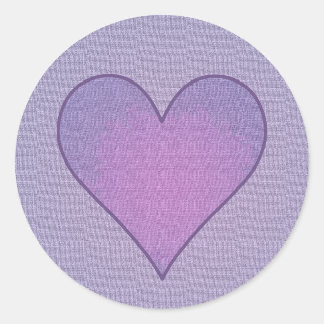 Purple Heart Classic Round Sticker (Front)