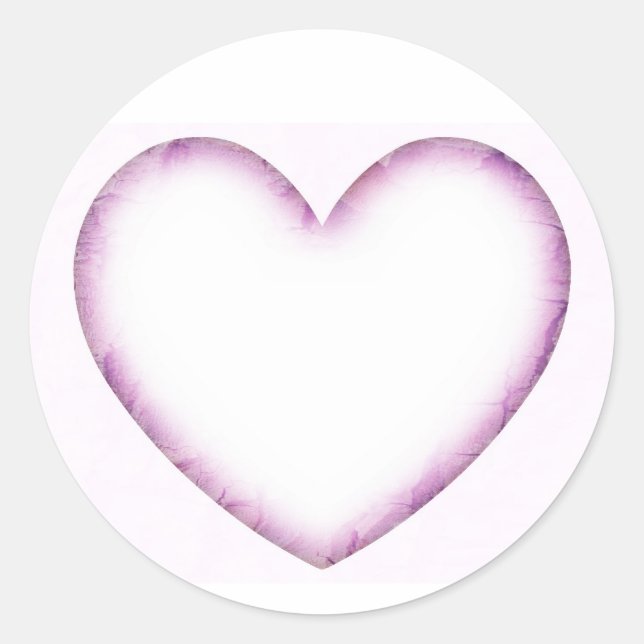 Purple Heart Classic Round Sticker (Front)