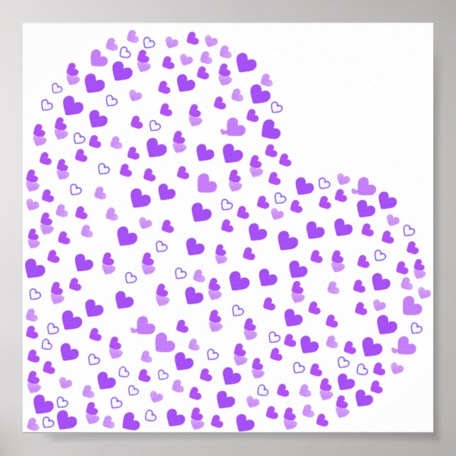 Purple Heart Cluster Poster (Front)