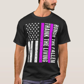 Purple Heart Day Military Veteran American Purple  T-Shirt