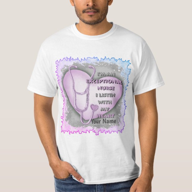 Purple Heart exceptional nurse  T-Shirt (Front)