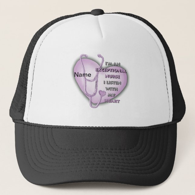 Purple Heart exceptional nurse  Trucker Hat (Front)