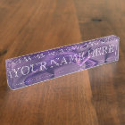 Purple Heart Fractal Name Plate