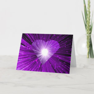 Purple Heart greetings card
