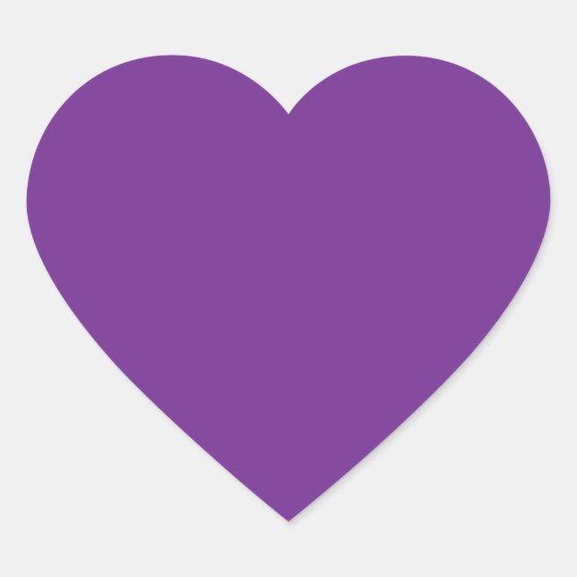 Purple Heart Heart Sticker (Front)