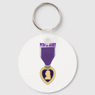 PURPLE HEART KEY RING
