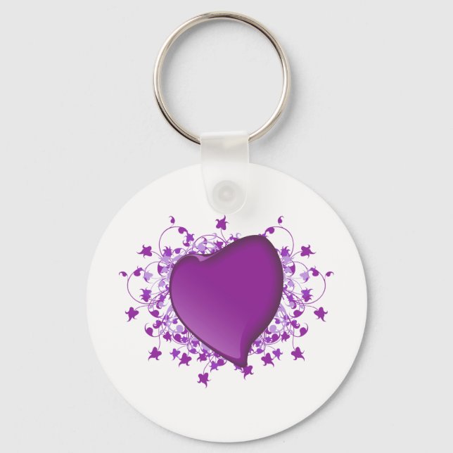Purple Heart Key Ring (Front)