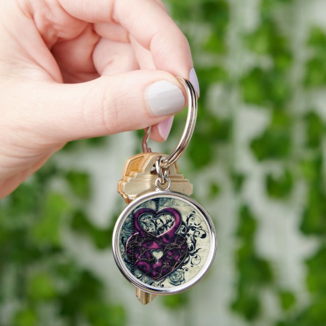 Purple Heart Key Ring (Hand)