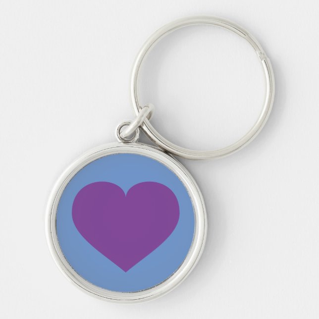 Purple heart keychain (Front)