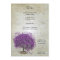 Purple Heart Leaf Tree Wedding Menu