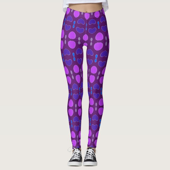 Purple Heart Leggings (Front)