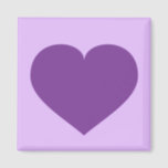 Purple heart magnet<br><div class="desc">This magnet features a shapely purple heart on a lavender background. Click "Customise it!" to re-size/re-position purple heart image,  change background colour,  and/or add personalised text. Choose font style,  colour,  and size. A purple heart magnet is a great engagement,  wedding,  anniversary or valentine's party favour or save-the-date.</div>