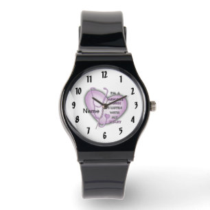Purple Heart Midwife Nurse  Watch