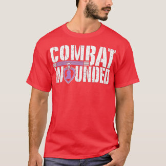 Purple Heart Military Veteran   Combat Wounded Sol T-Shirt