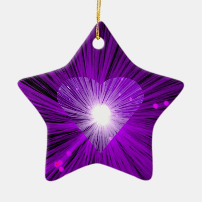 Purple Heart ornament star (Front)