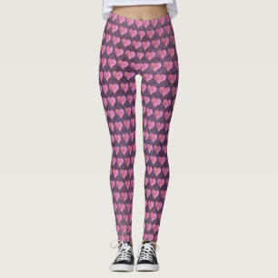 Purple Heart Passion Leggings