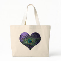 Purple Heart Peacock Feather