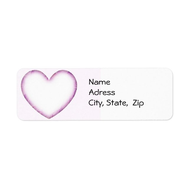 Purple Heart Return Address Label (Front)