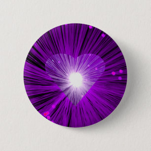 Purple Heart round button badge