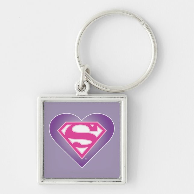 Purple Heart S-Shield Key Ring (Front)