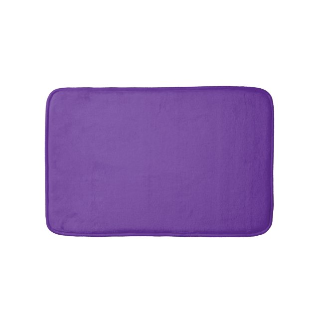 Purple Heart Solid Colour Bath Mat (Front)