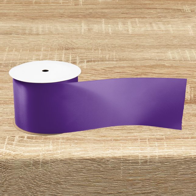 Purple Heart Solid Colour Satin Ribbon (Creator Uploaded)