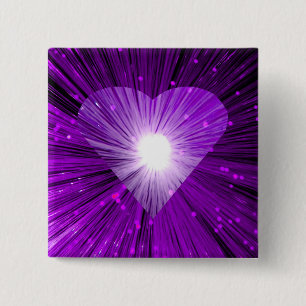 Purple Heart square button badge
