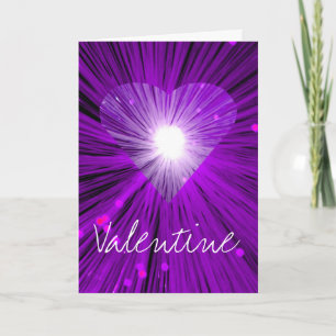 Purple Heart 'Valentine...be mine' greetings card