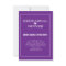 Purple Heart Wedding Rehearsal Dinner Invitations
