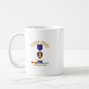 Purple Heart - WIA w Korean War w Purple Heart Coffee Mug
