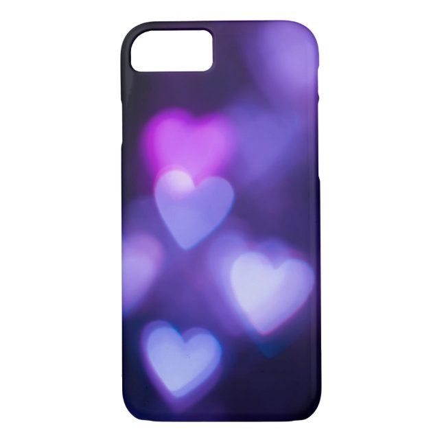Purple Hearts Case-Mate iPhone Case (Back)