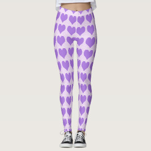 Purple Hearts Leggings