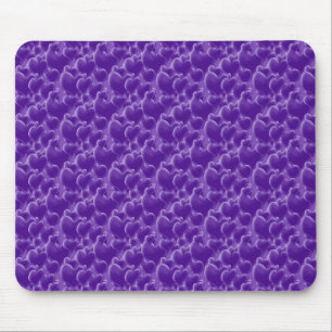 Purple Hearts Mouse Pad